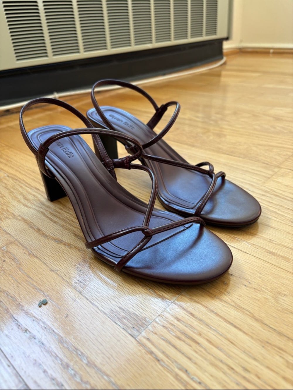 Open Edit Pia Slingback Sandal - Burgundy